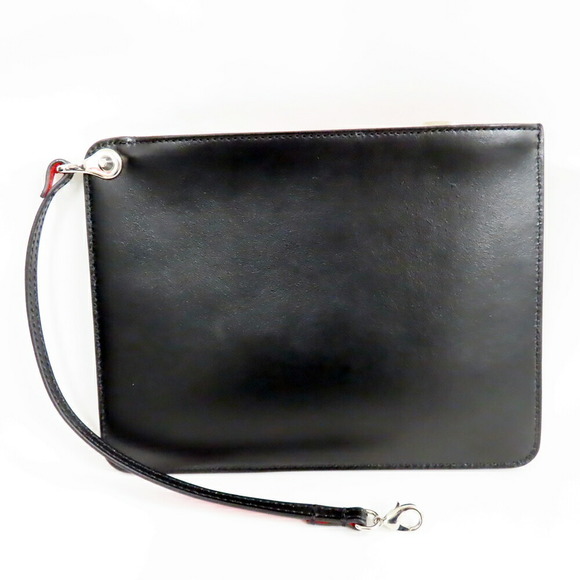 Christian Louboutin Black Tote Studded Leather Bag Kabata Pattern Love - Picture 10 of 10